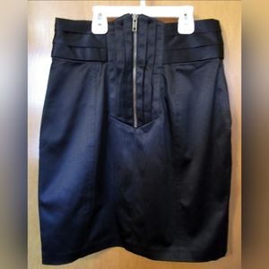 Vtg 00s Silence + Noise Black Sateen Pencil Skirt - Size 0 - UO Urban Outfitters